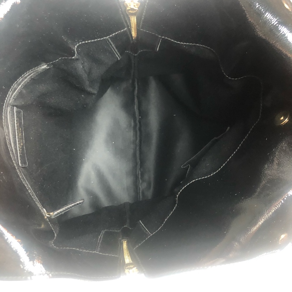 YSL Black Patent Leather Large Tribute Bag - Picture 13 of 16